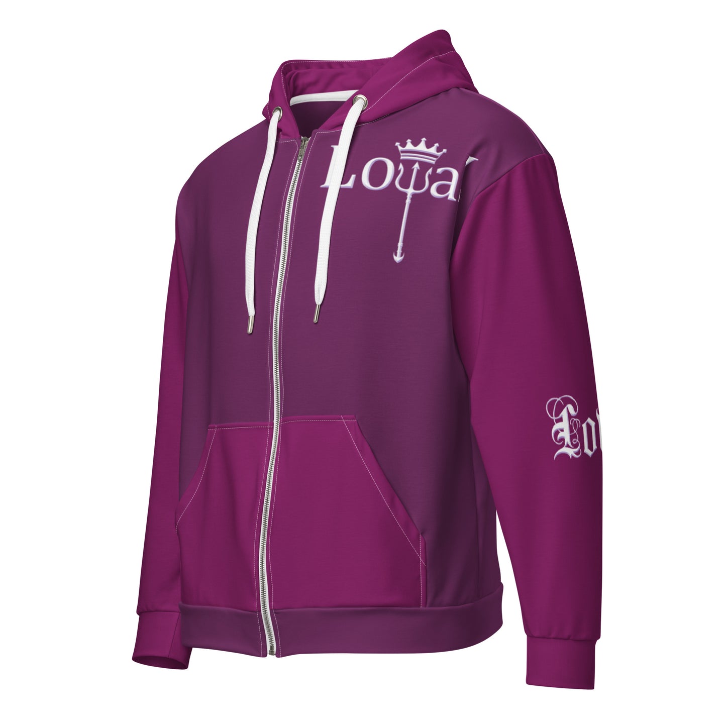 Live, Love, LoyaL Unisex zip hoodie