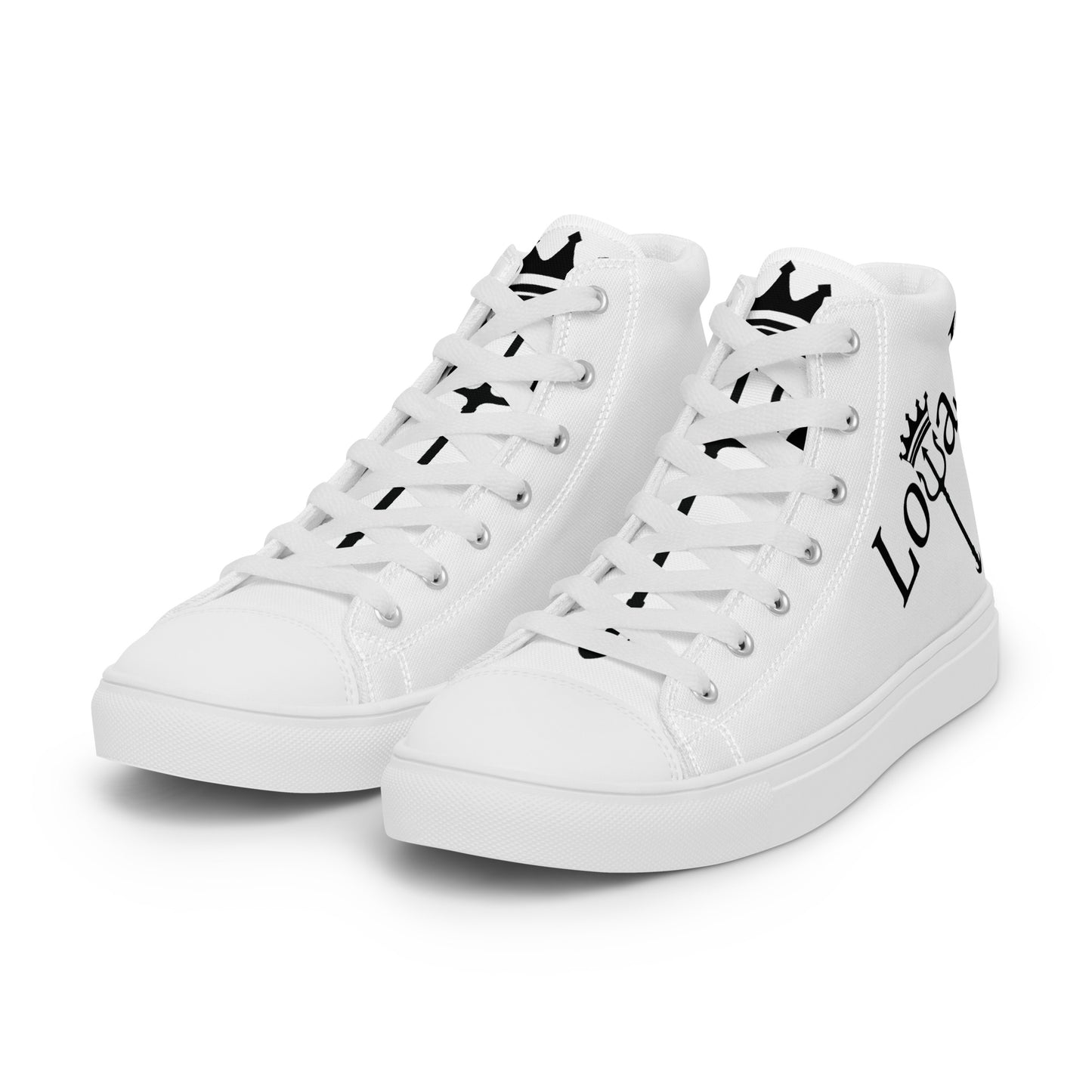 Men’s high top canvas shoes